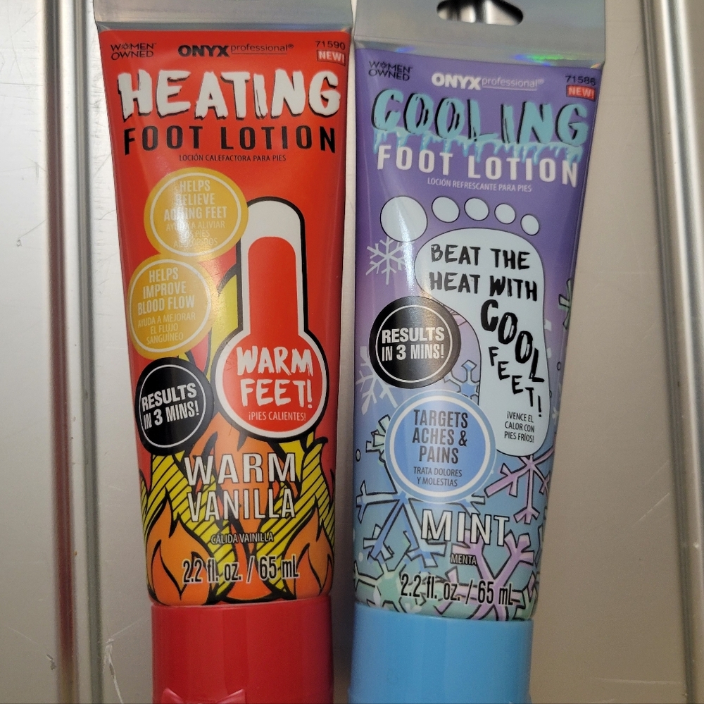 Onyx Heating and Cooling Foot Lotion Set